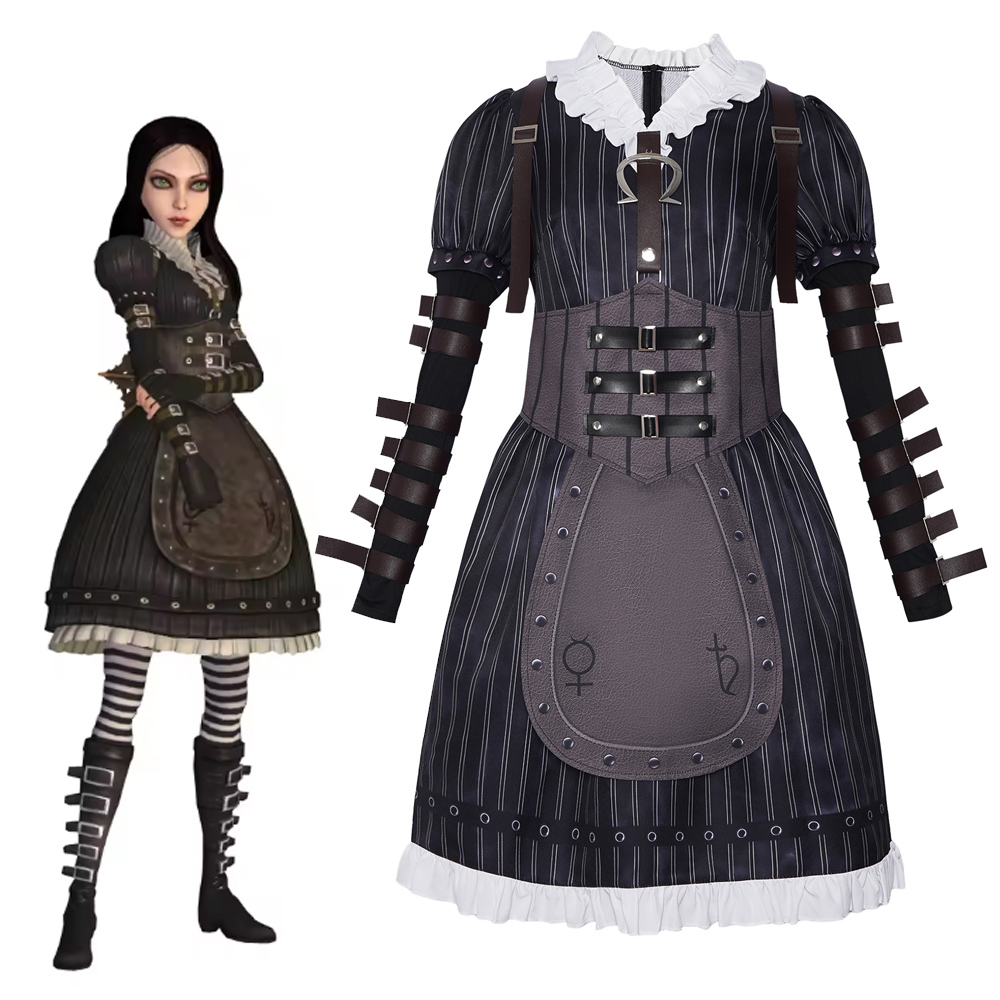 Party Games Steam Free - Costume de cosplay Alice Liddell, robe
