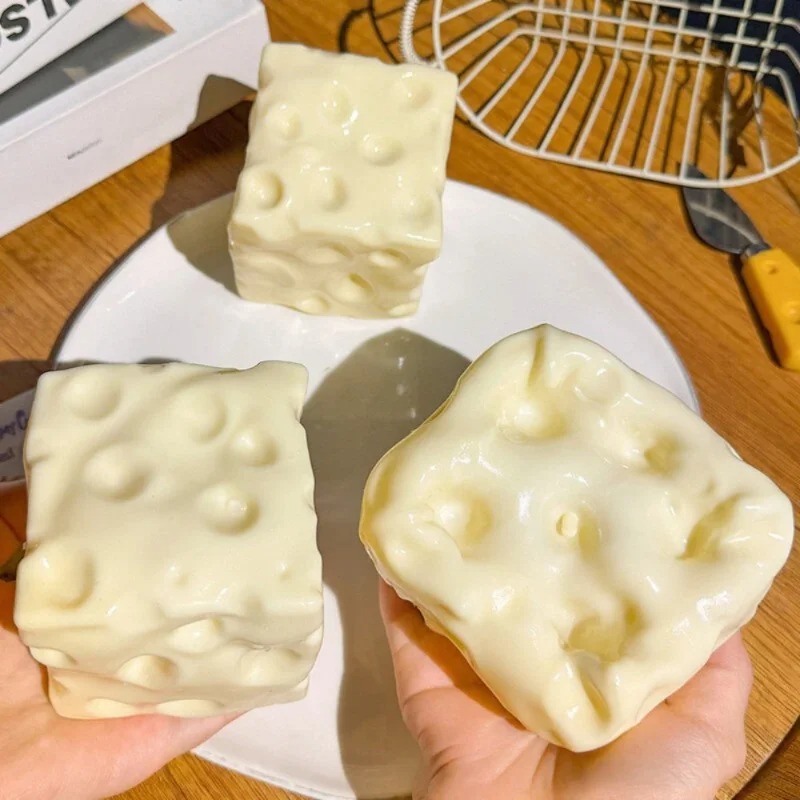 Party Games For Adults - Taba Squishy Cheese Cube, Balle Anti-Stress