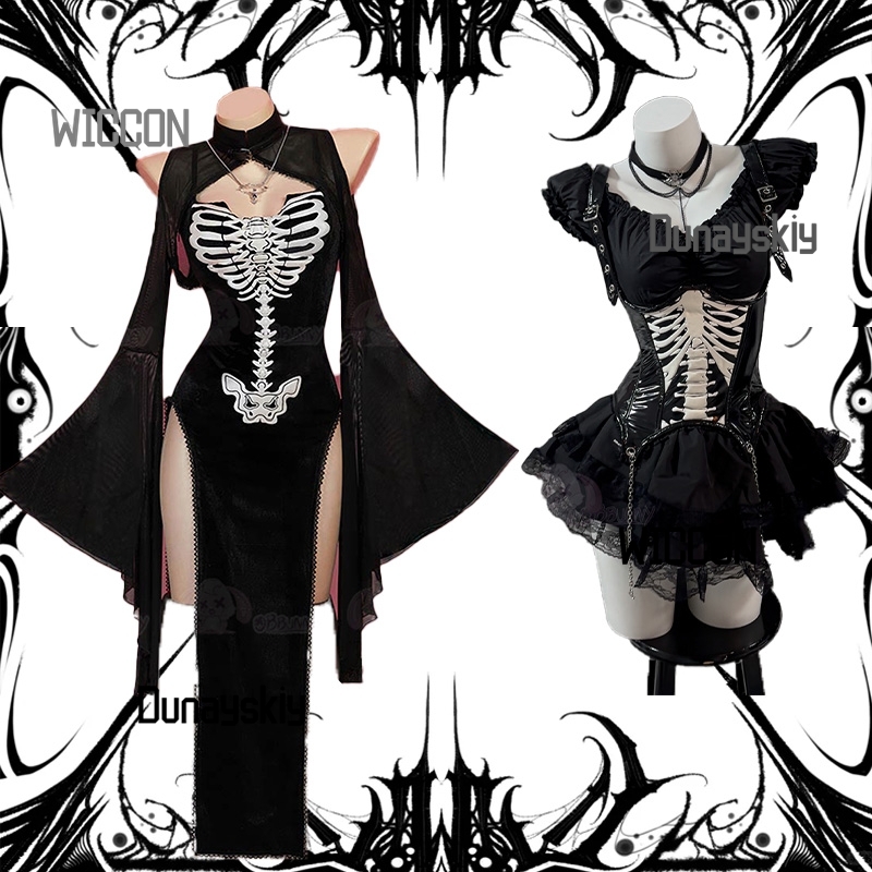 Party Games Steam Free - Costume de Cosplay gothique pour Halloween,