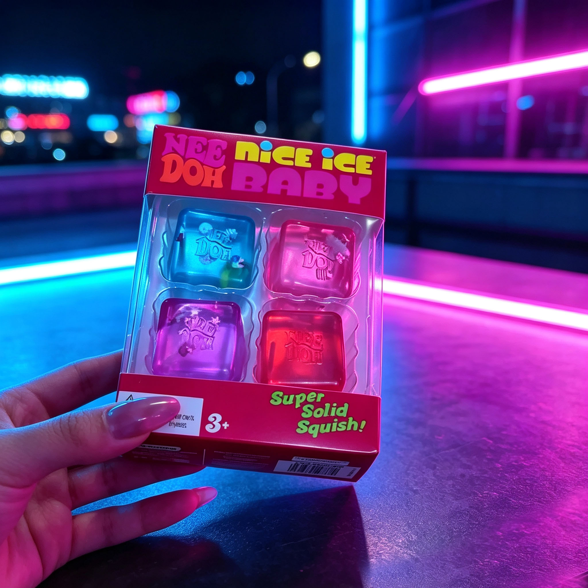 Party Games Mini - Needoh Teenie Nice, jouet sensoriel en