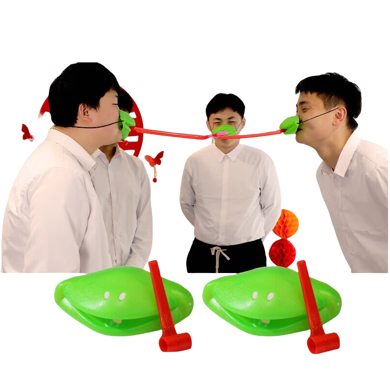 Party Games Competition - Masque de grenouille, autocollant de langue