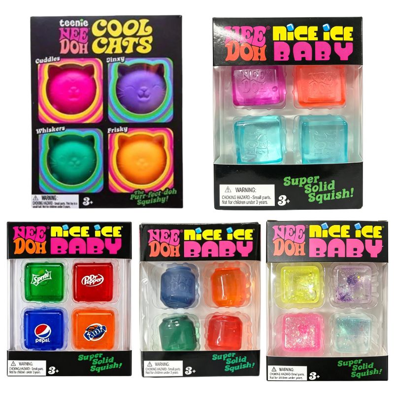 Party Games Mini - Mini lot de 4 jouets sensoriels