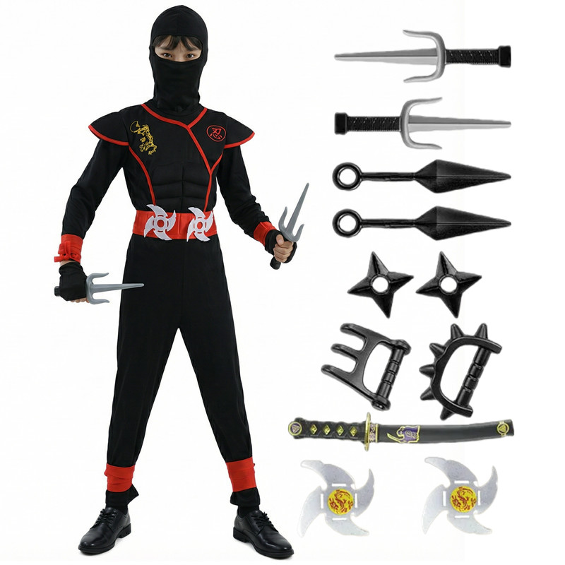 Costume de Ninja noir et bleu  - Party Games Girls avis et prix